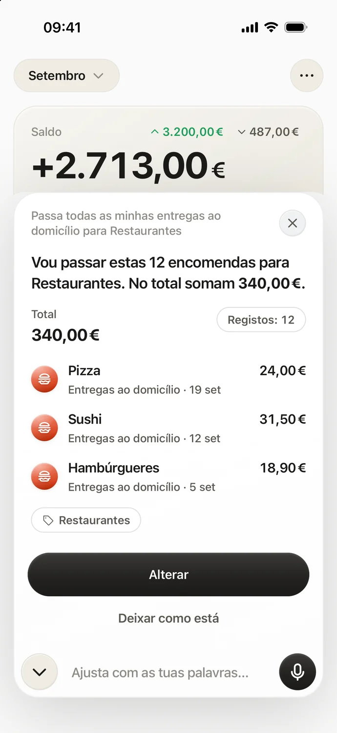 Proposta para passar doze registos para Restaurantes