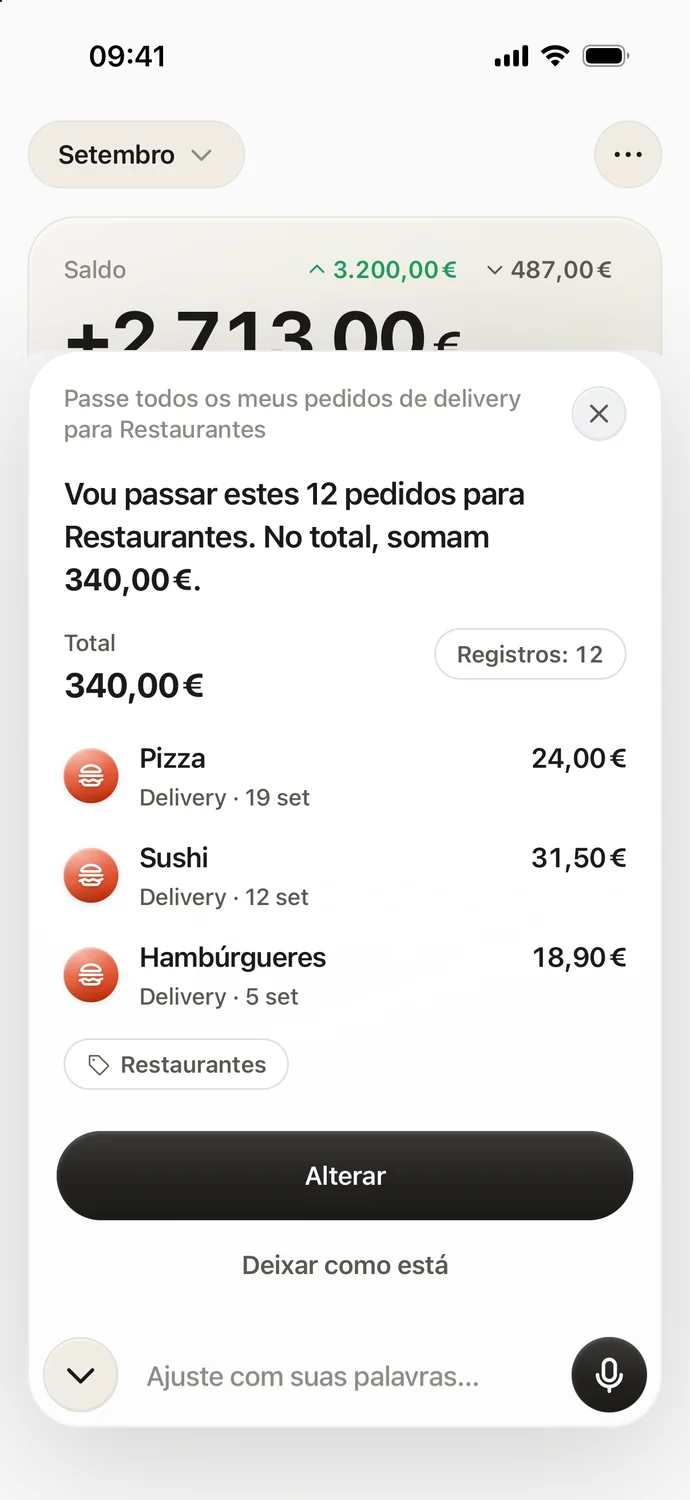 Proposta para passar doze pedidos para Restaurantes